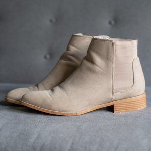 Lust for Life Faux Suede Tan Ankle Booties